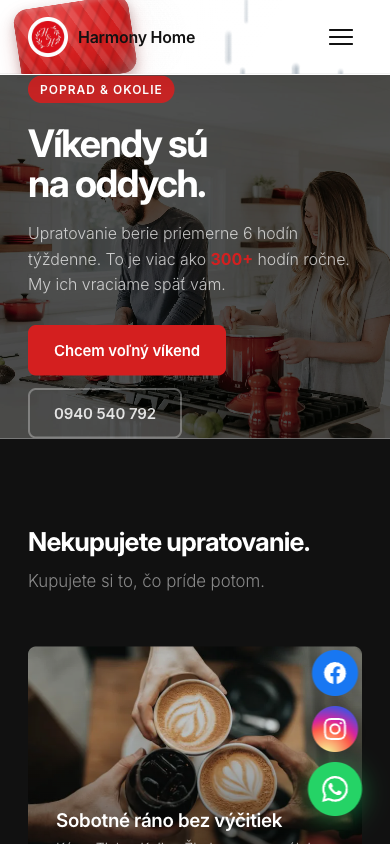 Harmony Home na telefóne